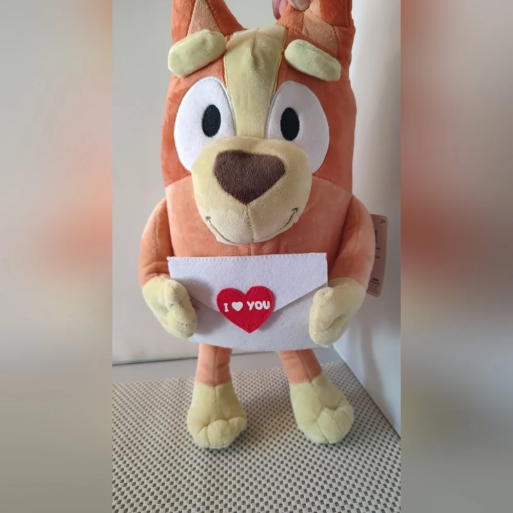 Bingo Valentine's Day Envelope Plush NWT Bingo Cartoon